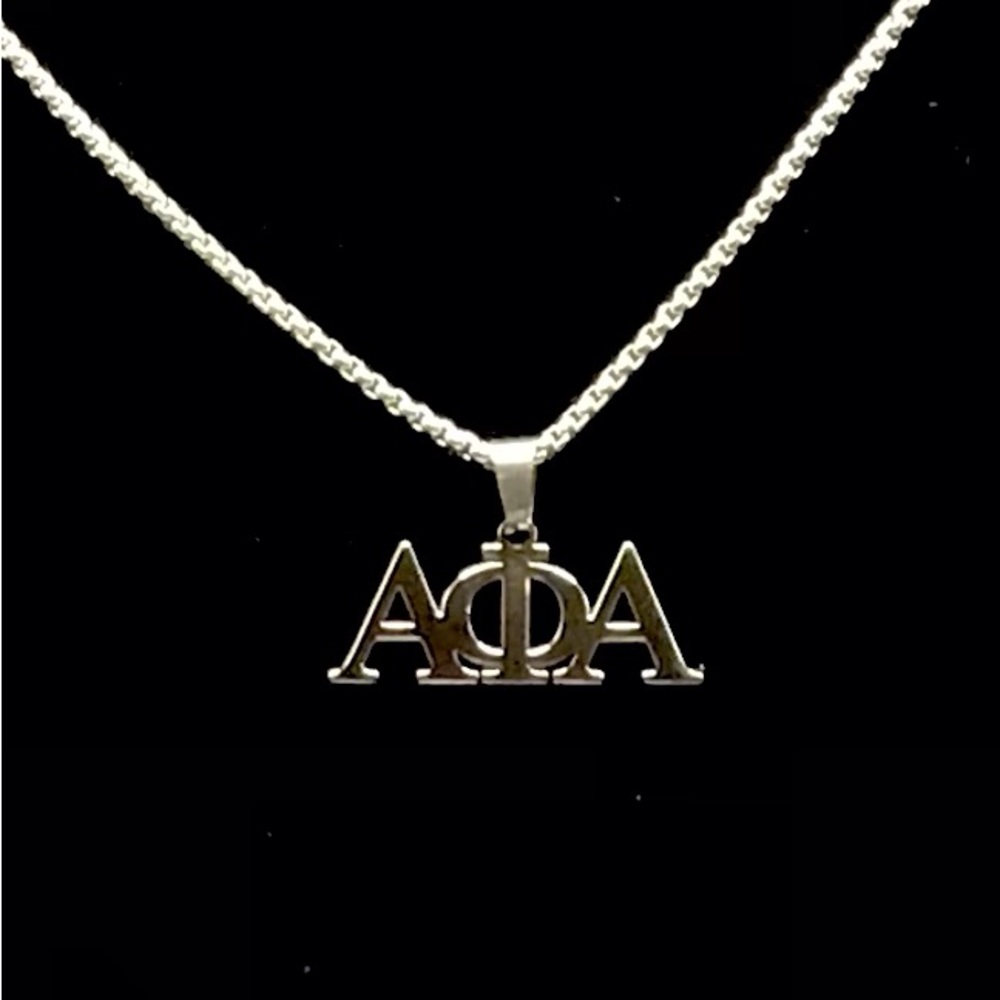 Alpha Phi Alpha stainless steel necklace